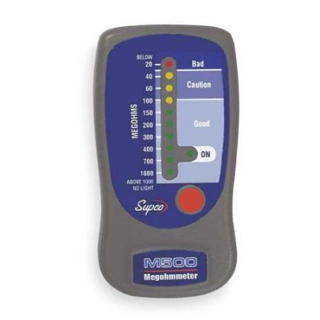 M500 M500 Supco Megohmmeter Battery powered megohmmeter with from SUPCO