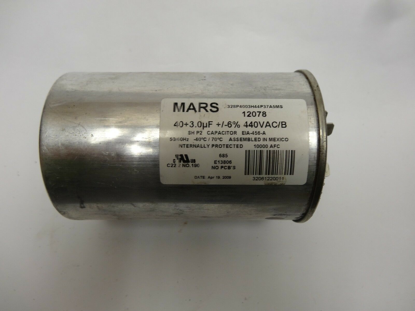 12078 12078 Mars 40/3 DUAL CAP 440VAC from MARS