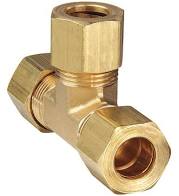 64X4 64X4 Parker X164c-4 Tee 1/4 X1/4 X1/4 Compression from PARKERBRA