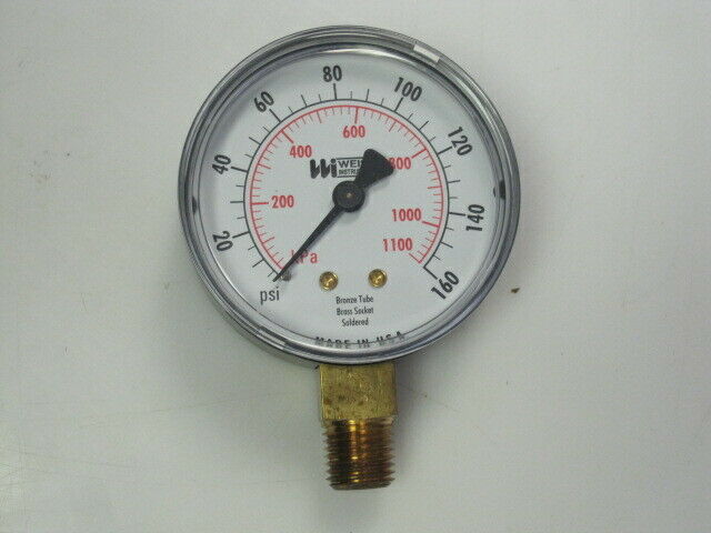 TL25PLM1/4-5 TL25PLM1/4-5 Weiss Tl25-160-4l 2.5 Press Gauge 0-160PSI from W