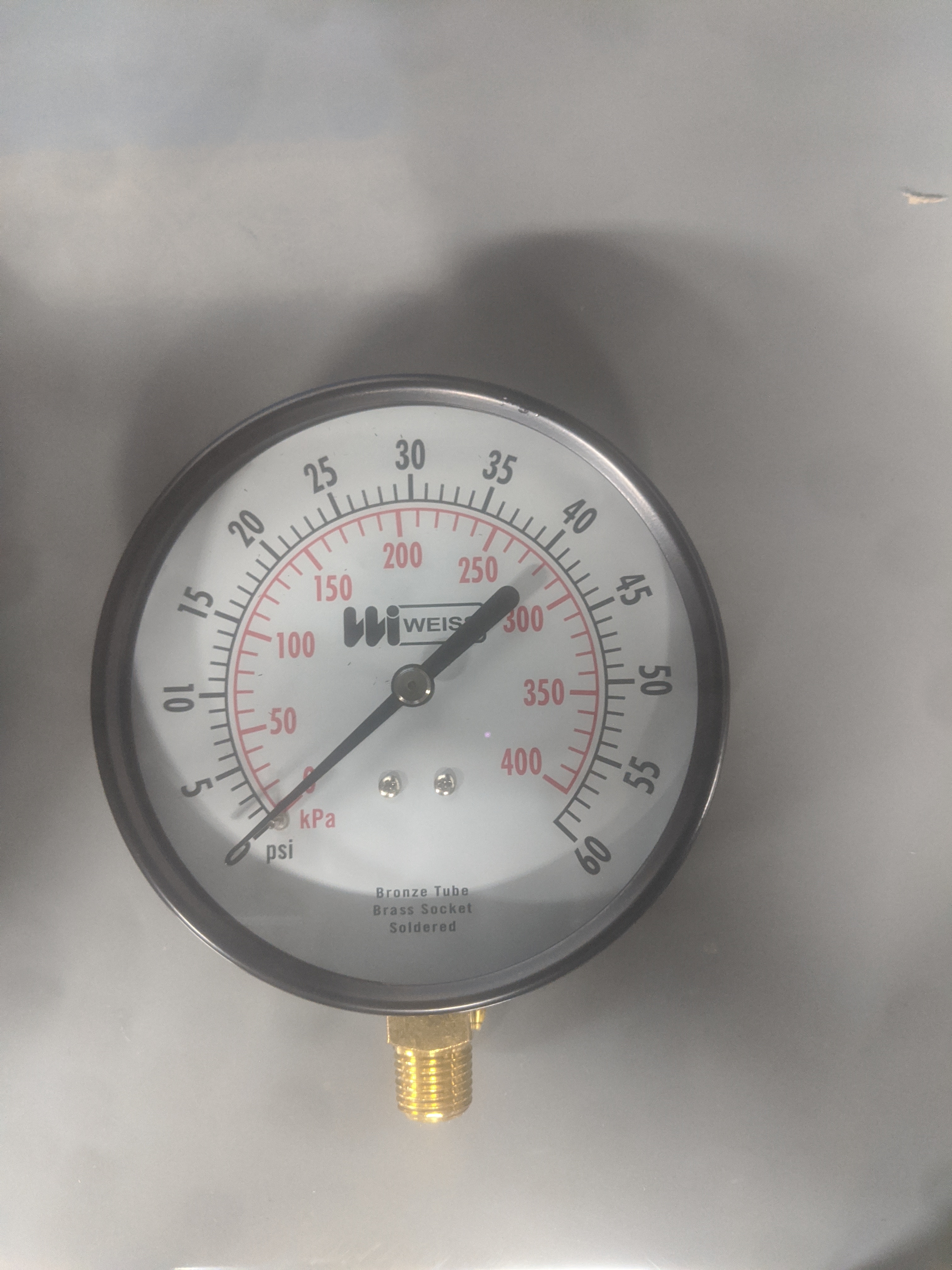 TL40-060-4L TL40-060-4L Weiss Tl40-060-4l Pressure Gauge. 0 to 06 PSI. 4.0