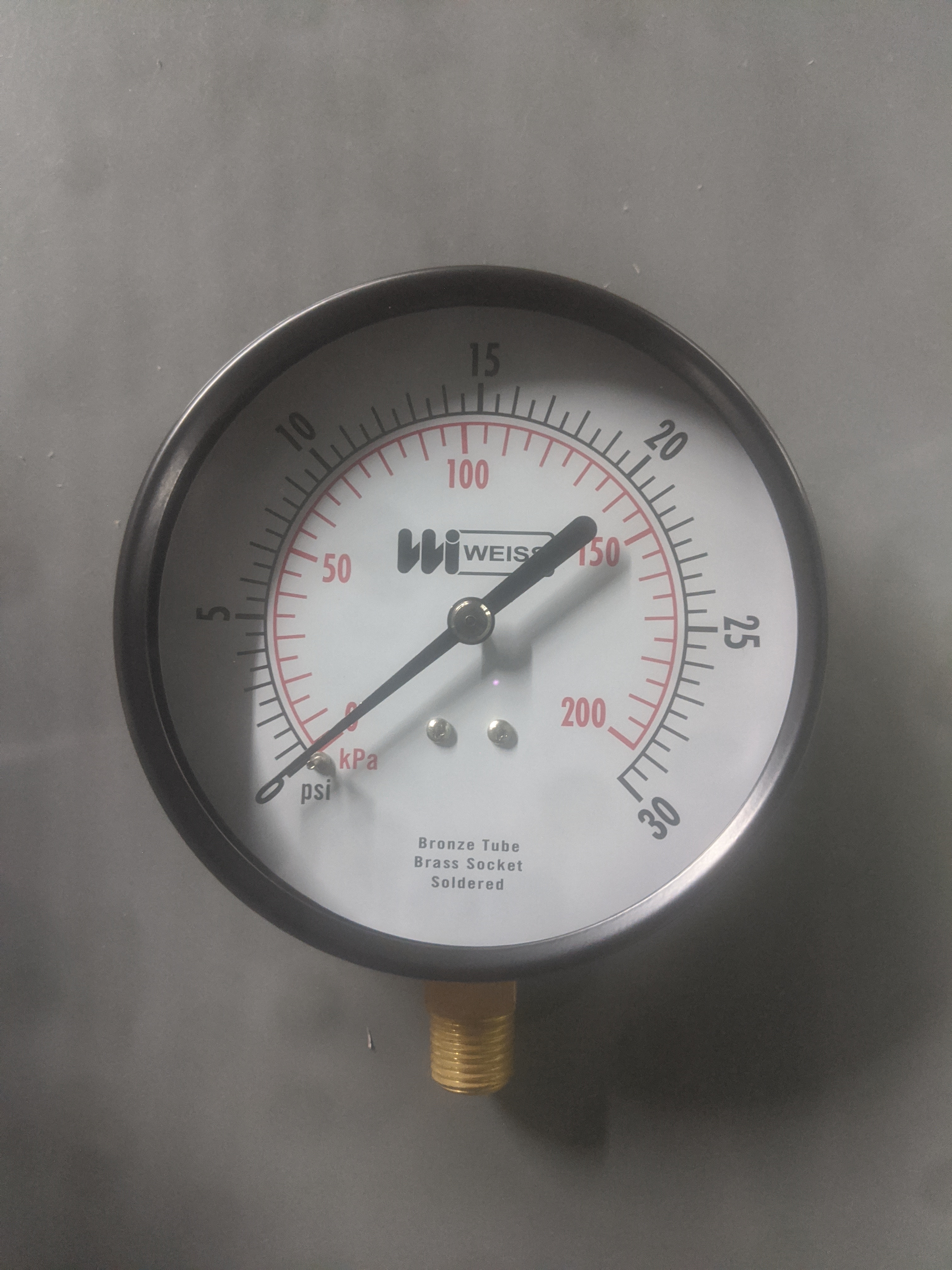 TL40-030-4L TL40-030-4L Weiss Tl40-030-4l Pressure Gauge 0-30psi & kPa from