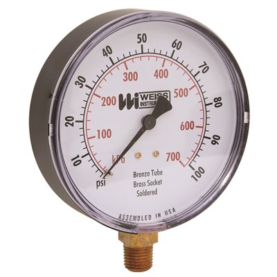 TL35PLM1/4-4 TL35PLM1/4-4 Weiss Tl35-100-4l 3.5 Press Gauge 0-100 PSI from