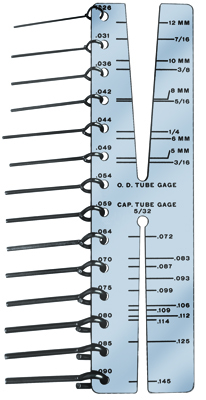 A10971 A10971 Jb Ind. Cap Tube Gauge w/ File  Fourteen from Building HVAC