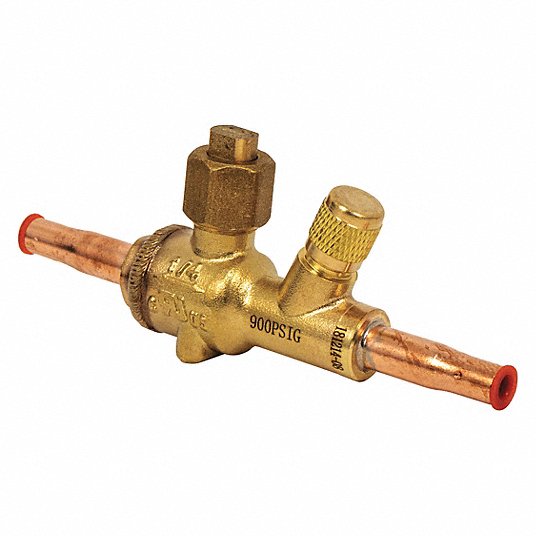 NBV02-S NBV02-S Ndl Ball Valve 1/4" sweat ball valve w/ Schrader from Build