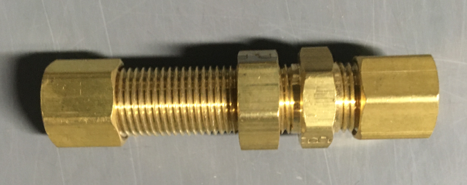 741X4 741X4 Parker X62cbh-4 1/4 Comp To 1/4 Comp Bulkhed from PARKERBRA