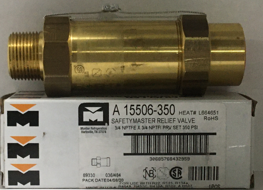 A15506-350 A15506-350 Mueller  Refrigeration Pressure relief from Building
