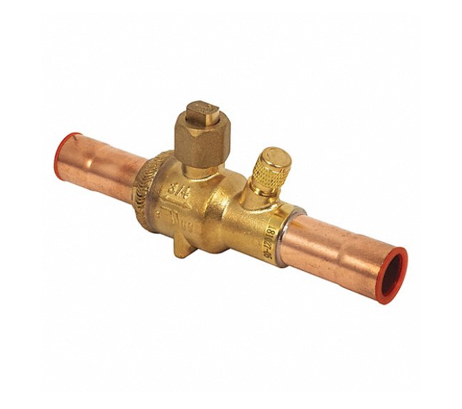 NBV06-S NBV06-S Ndl Ball Valve 3/4" 3/4" sweat ball valve w/ Schrader, from