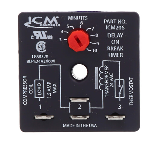 ICM206B ICM206B International Control & MEAS. 18-30Vac Delay-On-Break from