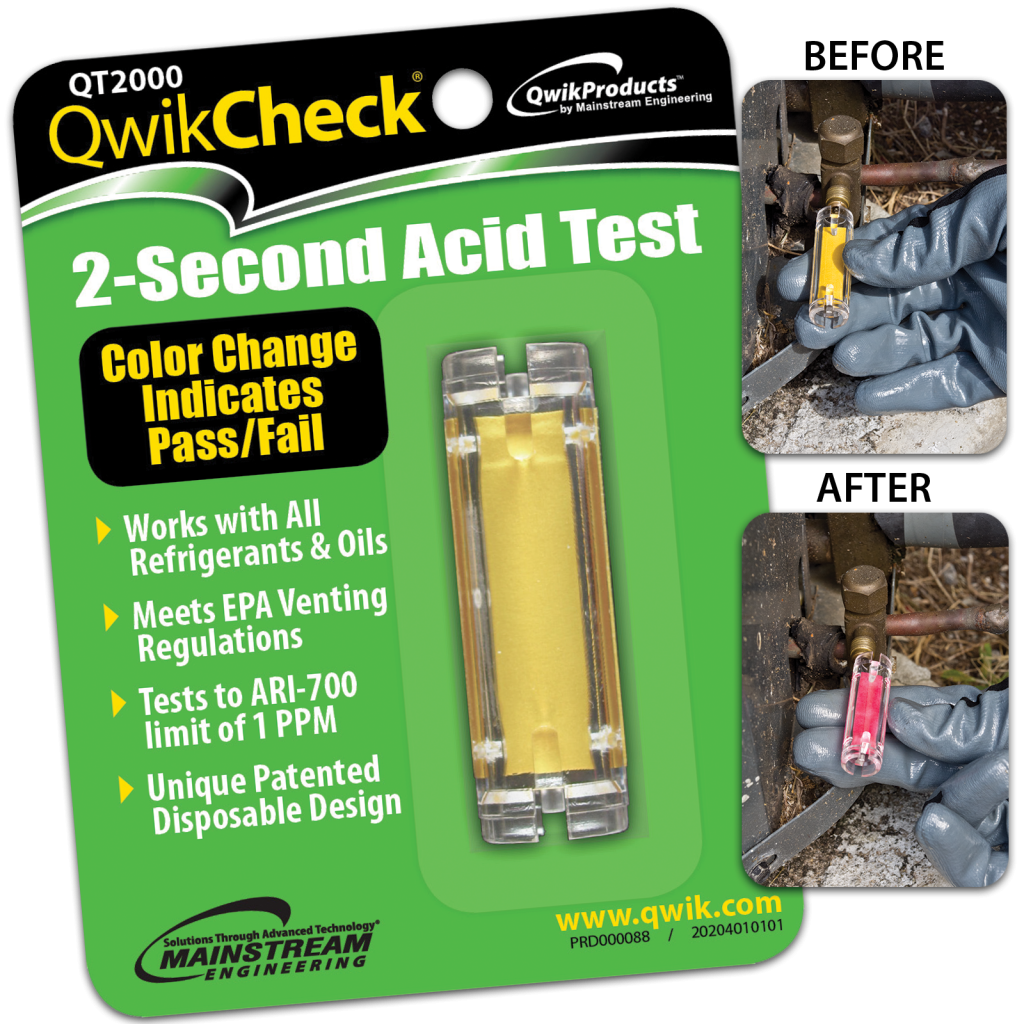 QT2000 QT2000 Qwik Products Two second acid test kit. Simply from QWIKPRO