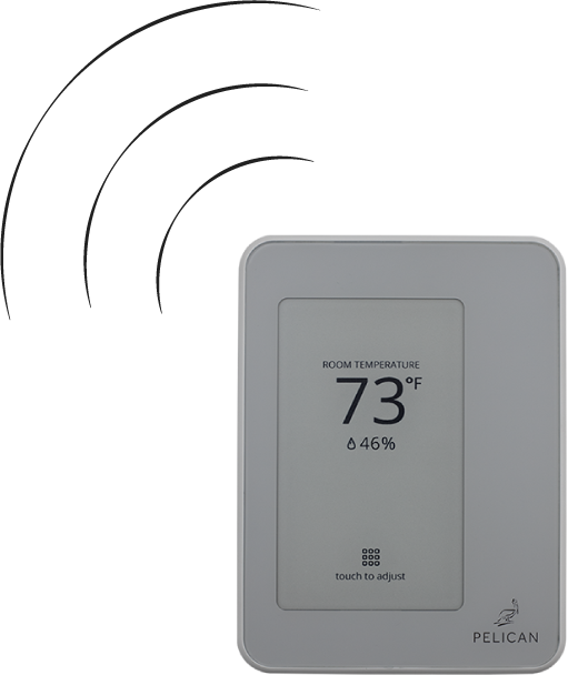 TC1 TC1 Pelican Wireless Systems Touchscreen Thermostat from Building HVAC