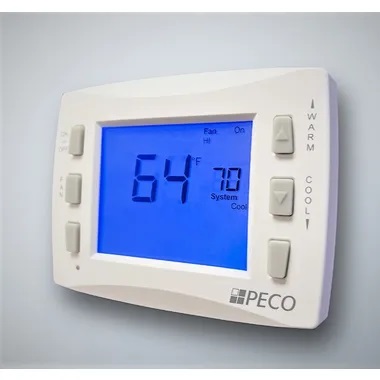 TW180-1 TW180-1 Peco Multi-Fan Coil Thermostat from Building HVAC