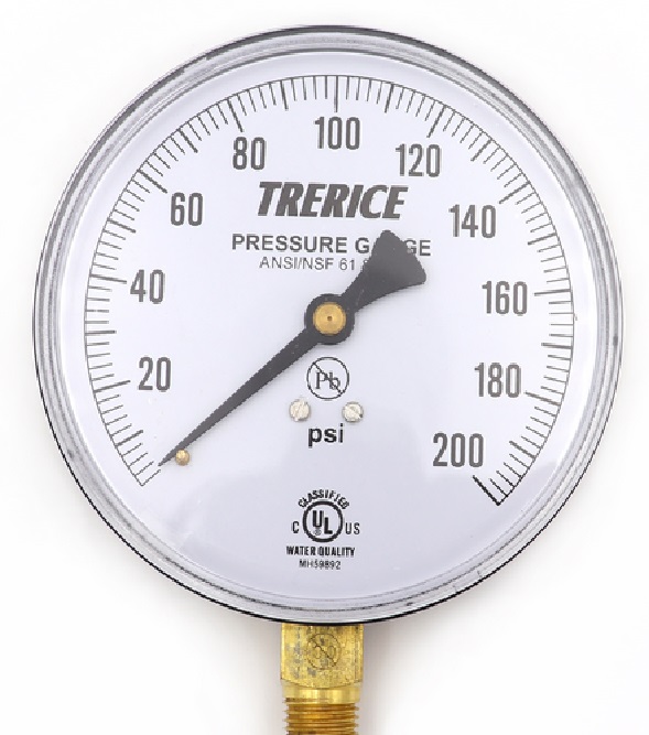 800B4002LA200 800B4002LA200 Trerice Pressure gauge, 4.0" diameter, from Bui
