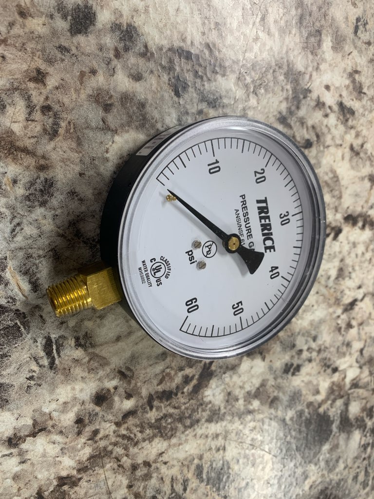 800B4002LA60 800B4002LA60 Trerice Pressure gauge, 4.0" diameter, from Build