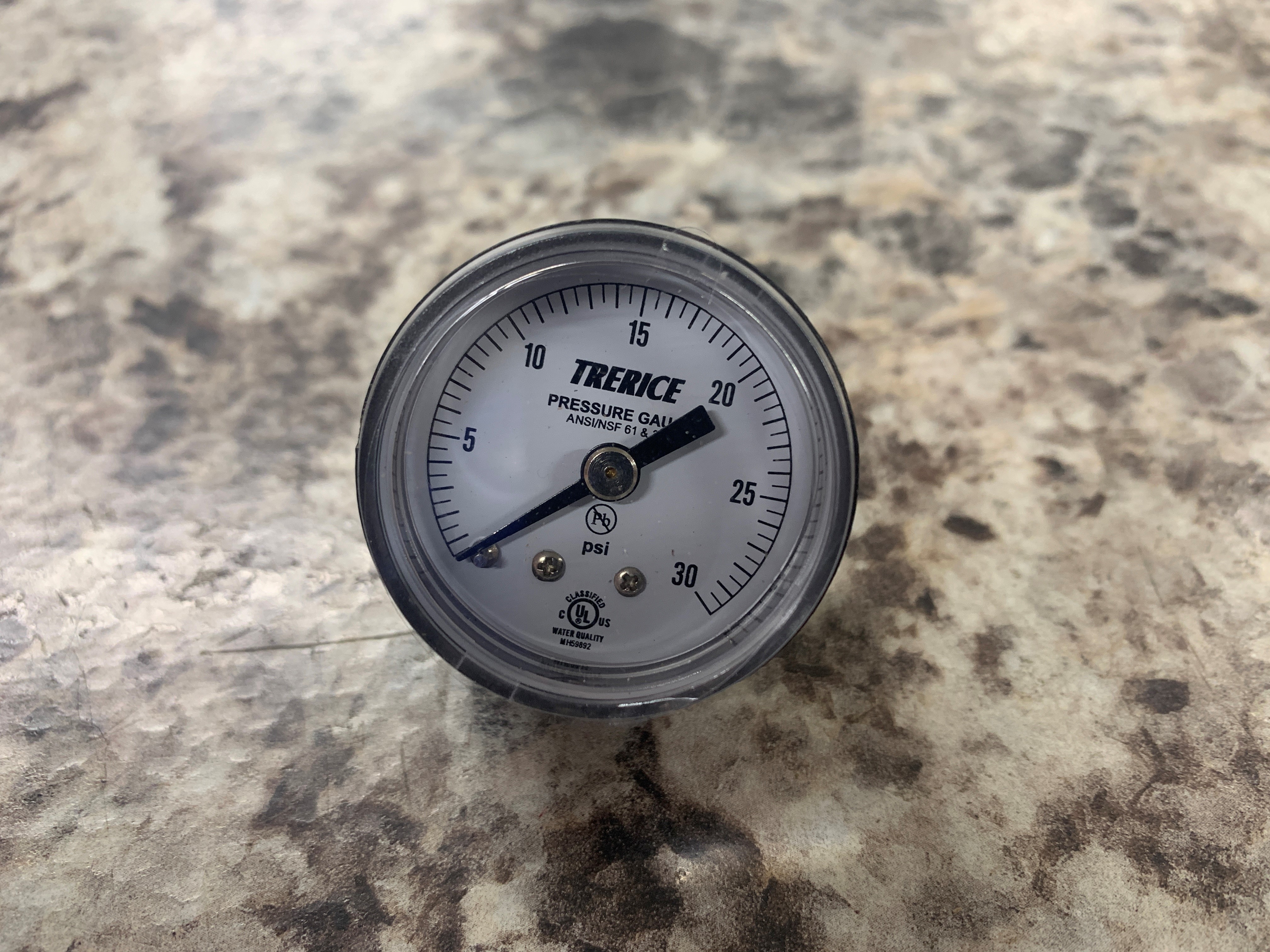 800B1501BA30 800B1501BA30 Trerice Pressure gauge, 1.5" diameter, from Build