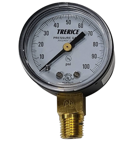 800B2002LA100 800B2002LA100 Trerice 2" 0 - 100 psi from Building HVAC