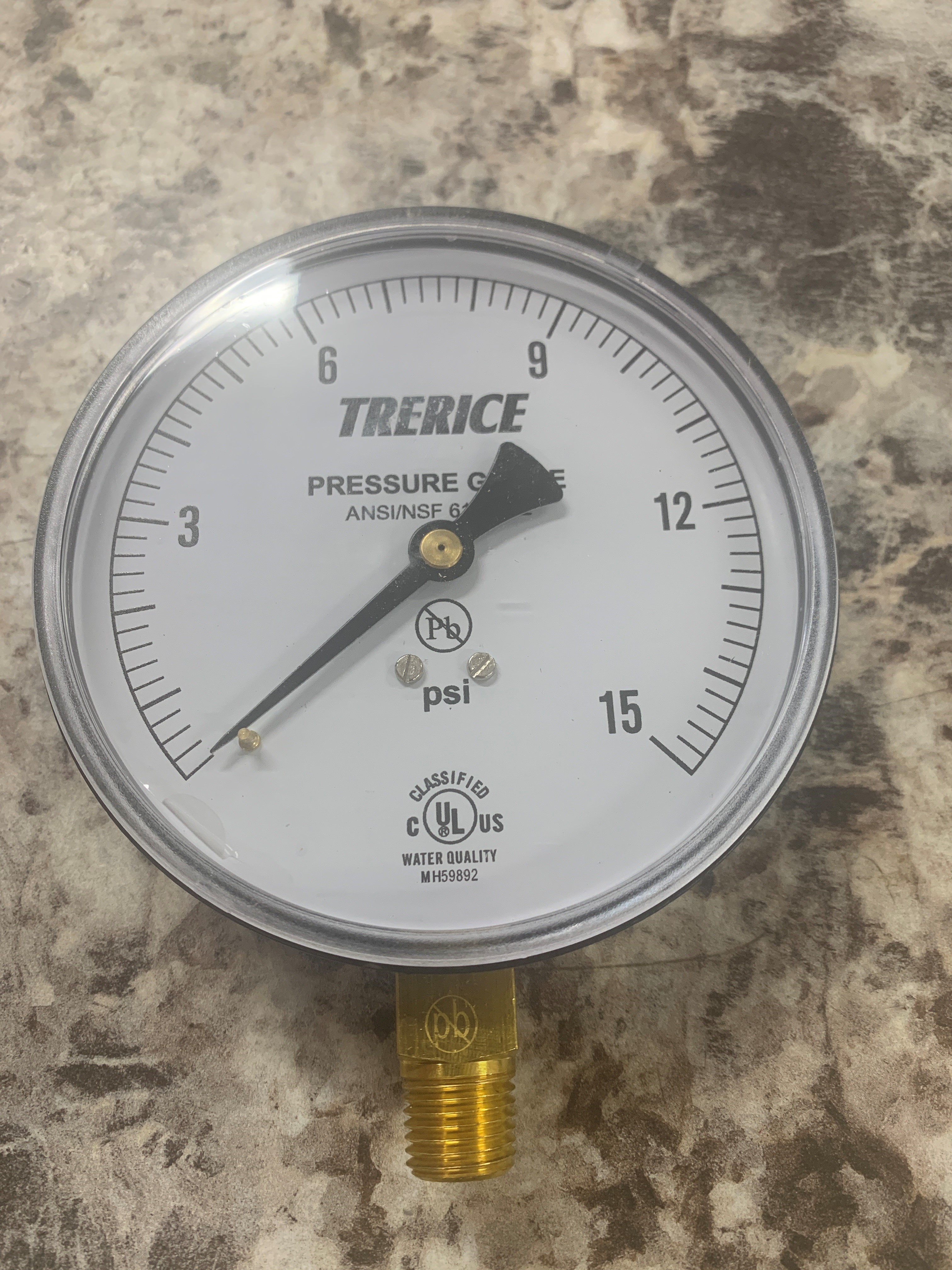 800B4002LA15 800B4002LA15 Trerice Pressure gauge, 4.0" diameter, from Build