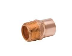 W1124 W1124 Ndl Industries 1/2"od X 1/2"mpt from MUELLERIND
