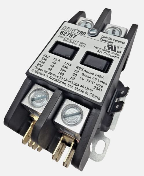 62757 62757 Mars M62757 2 Pole Contactor A2L rated, from Building HVAC