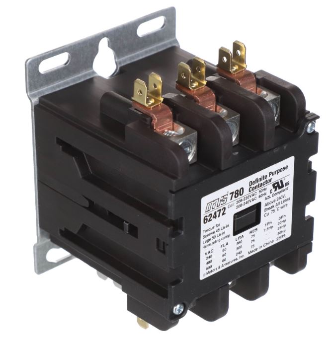 62472 62472 Mars M62472 A2L Rated Three pole contactor, from Building HVAC