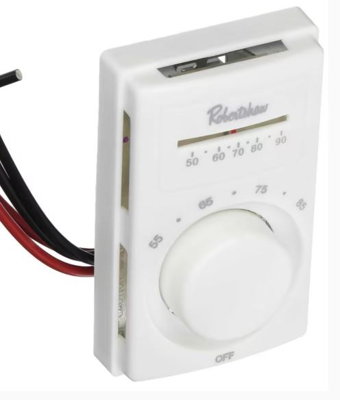 802 802 Robertshaw DPST 50-90F Line Volt Electric from Building HVAC