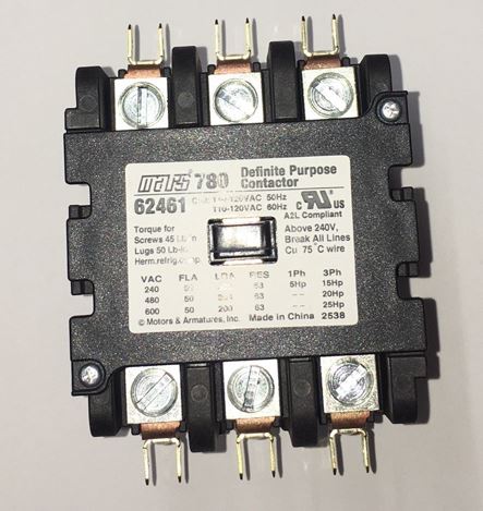 62461 62461 Mars M62461 A2L rated Three pole contactor, from Building HVAC