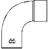 W2822 W2822 Ndl Industries  Copper sweat 90 street elbow 5/8 from MUELLERIN